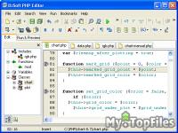 Look at screenshot of DzSoft PHP Editor