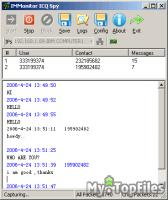 Look at screenshot of IMMonitor ICQ Spy