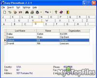Look at screenshot of Easy Phonebook