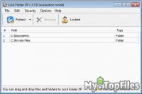 Look at screenshot of Lock Folder XP